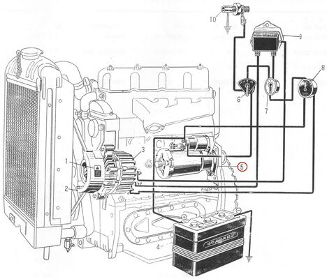 495AG Część zamienna do silnika Diesla - Rozrusznik - QD1328C